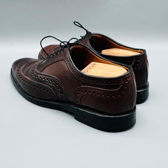 Allen Edmonds Shoes Mens 8 Brown Oxford Wingtip Cambridge Shell Cordovan Dress main image 7